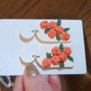 Clay Floral Earrings